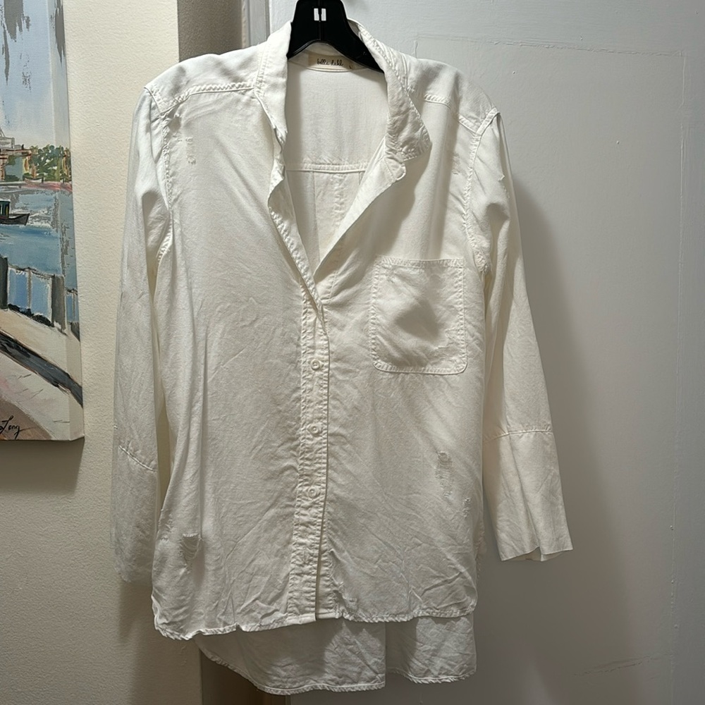 Bella Dahl Distressed Button Down. - image 1